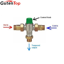 Gutentop Brass Material Control Valve Thermostatic Mixing Valve